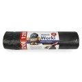 Czarny worek z taśma ściągającą 120l